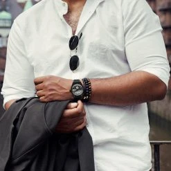 Arkai Mond | Montre Meteorite En Acier Inoxydable Noir -Trendhim en ligne dsc9508monddd