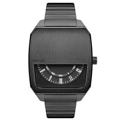 Otsu Hoc | Montre à Demi-cadran En Acier Inoxydable Gris Bronze