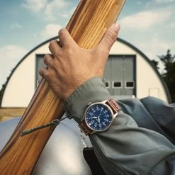 Fawler Apollo | Montre Aviateur En Acier Inoxydable Couleur Bleu Et Argent -Trendhim en ligne jwm apollo drop38 frank christensen 26127 1x1 25