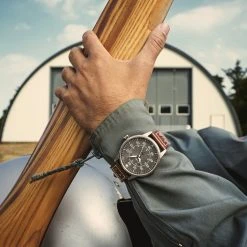 Fawler Apollo | Montre Aviateur En Acier Inoxydable Couleur Noir Et Argent -Trendhim en ligne jwm apollo drop38 frank christensen 26128 1x1 04