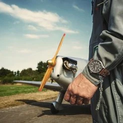 Fawler Apollo | Montre Aviateur En Acier Inoxydable Couleur Noir Et Argent -Trendhim en ligne jwm apollo drop38 frank christensen 26128 1x1 05