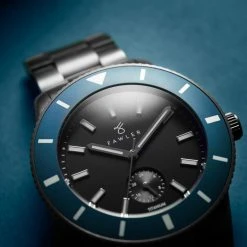 Fawler Makalu | Montre De Plongée En Titane Brossé Avec Lunette Bleue 10 Fawler Makalu | Montre De Plongée En Titane Brossé Avec Lunette Bleue -Trendhim en ligne jwm makalu collection lasse olsen 26040 1x1 7