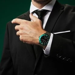 Fawler Makalu | Montre De Plongée En Titane Brossé Avec Lunette Verte 10 Fawler Makalu | Montre De Plongée En Titane Brossé Avec Lunette Verte -Trendhim en ligne jwm makalu collection lasse olsen 26041 1x1 40