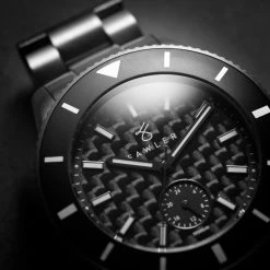 Fawler Makalu | Montre De Plongée En Titane Brossé Avec Cadran En Fibre De Carbone - Série Limitée -Trendhim en ligne jwm makalu collection lasse olsen 26043 1x1 6