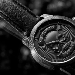 Lucleon Memento Mori | Montre à Tête De Mort En Acier De Damas -Trendhim en ligne jwm mmcc collection 24853 1x1 2