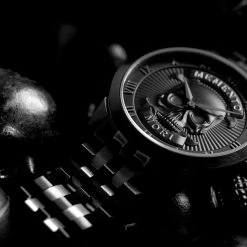 Lucleon Memento Mori | Montre Bracelet En Acier à Tête De Mort -Trendhim en ligne jwm mmcc collection memento mori 24852 1x1 2