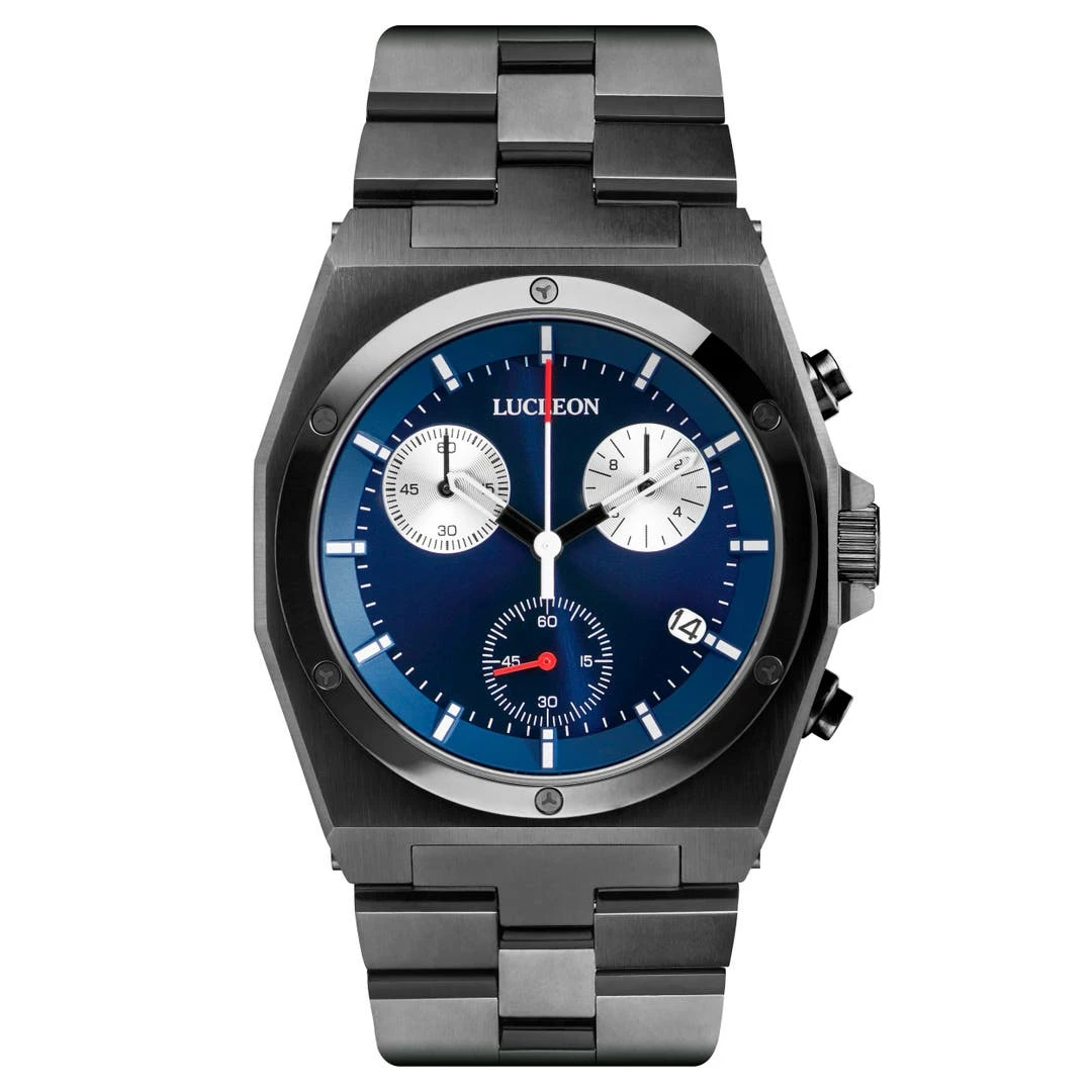 Lucleon Montre Chronographe Lennon Ray En Acier Inoxydable 3 Lucleon Montre Chronographe Lennon Ray En Acier Inoxydable