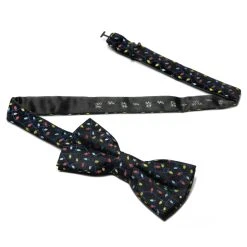 Trendhim Nœud Papillon Noir à Motifs De Lumières De Noël -Trendhim en ligne lights black 3 copy