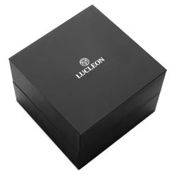 Lucleon Ternion | Montre à Double Fuseau Horaire En Acier Inoxydable Noir Et Blanc -Trendhim en ligne ll watchbox 1 3