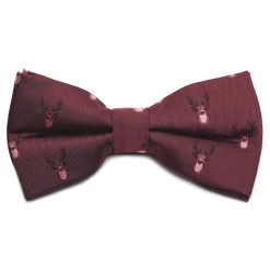 Trendhim Nœud Papillon Bordeaux à Motifs De Rennes De Noël