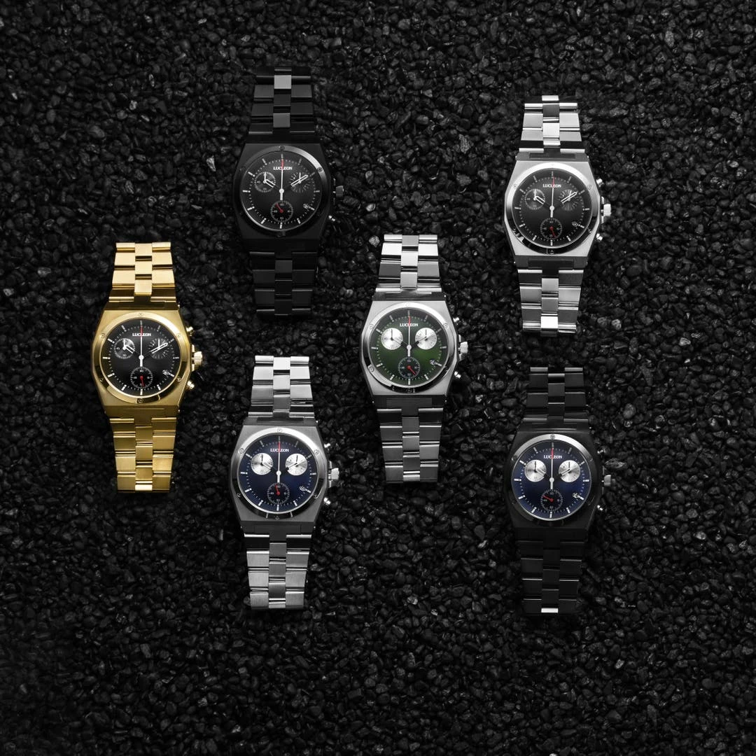 Lucleon Montre Chronographe Lennon Ray En Acier Inoxydable 6 Lucleon Montre Chronographe Lennon Ray En Acier Inoxydable – Image 4