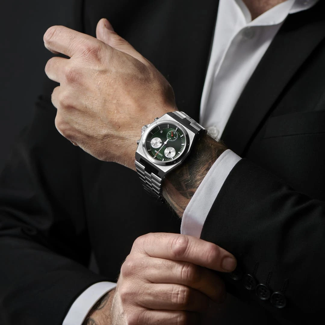 Lucleon Montre Chronographe Leal Ray En Acier Inoxydable 5 Lucleon Montre Chronographe Leal Ray En Acier Inoxydable – Image 3