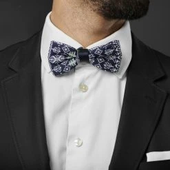 Trendhim Noeud Papillon De Noël Tricoté Bleu Et Blanc -Trendhim en ligne rel megashoot bow ties 11859 2