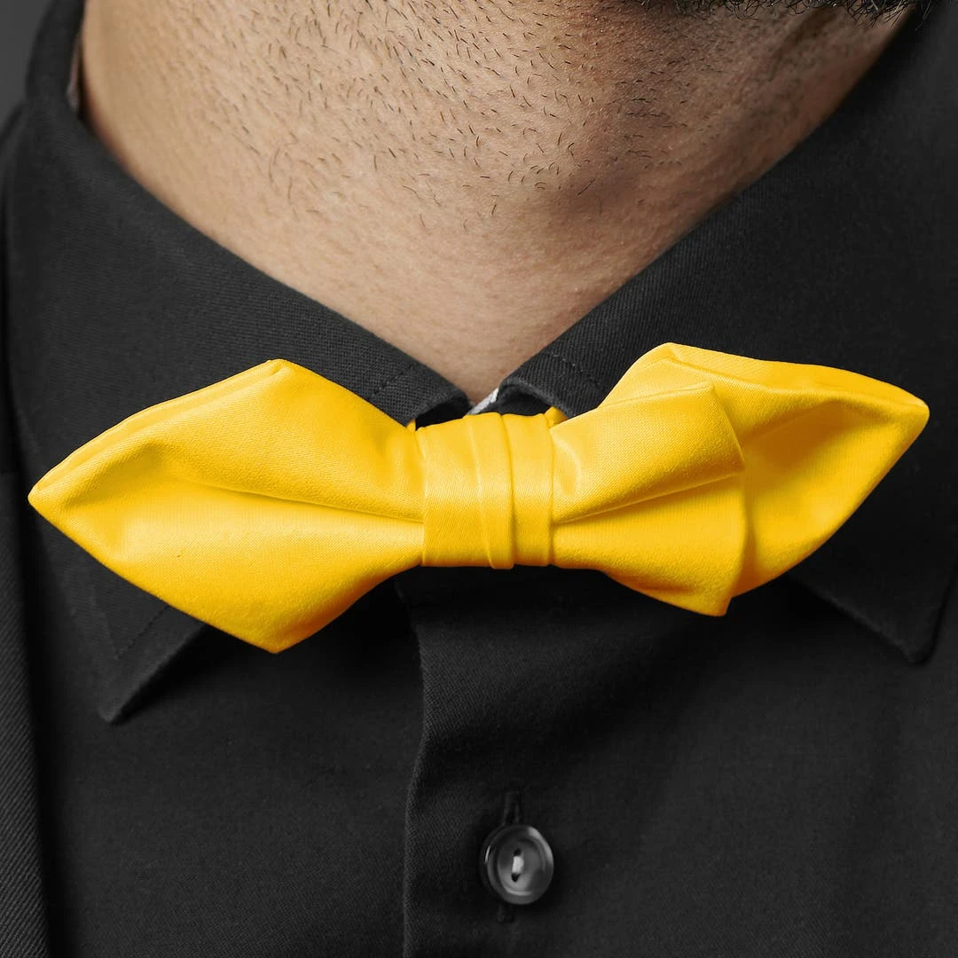 Trendhim Noeud Papillon Classique à Pointes Jaune Canari 7 Trendhim Noeud Papillon Classique à Pointes Jaune Canari – Image 5