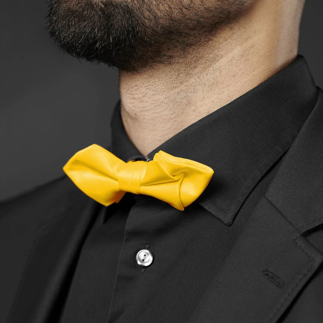 Trendhim Noeud Papillon Classique à Pointes Jaune Canari 5 Trendhim Noeud Papillon Classique à Pointes Jaune Canari – Image 3
