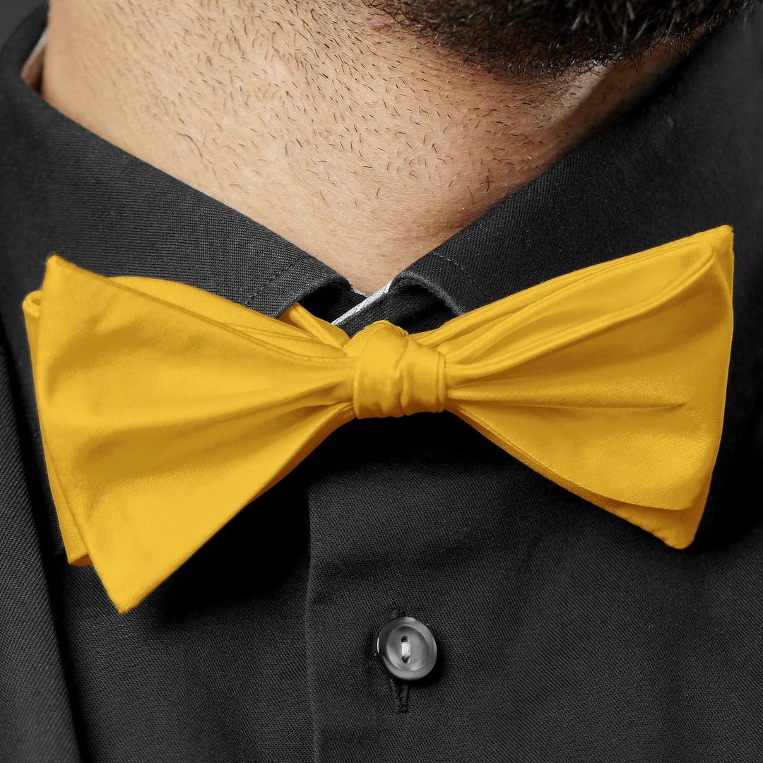 Trendhim Noeud Papillon à Nouer Classique Jaune Canari 7 Trendhim Noeud Papillon à Nouer Classique Jaune Canari – Image 5