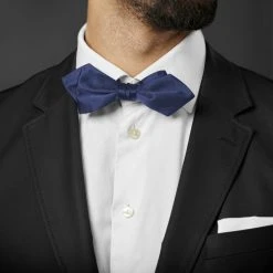 Trendhim Noeud Papillon Pointu Uni Bleu Marine Brillant -Trendhim en ligne rel megashoot bow ties 12619 2 1