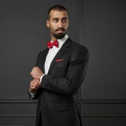 Trendhim Noeud Papillon à Nouer Classique Rouge -Trendhim en ligne rel megashoot bow ties 12644 1