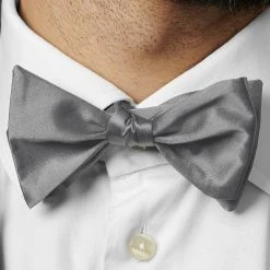 Trendhim Noeud Papillon Classique à Nouer Gris Clair -Trendhim en ligne rel megashoot bow ties 12680 2 bm