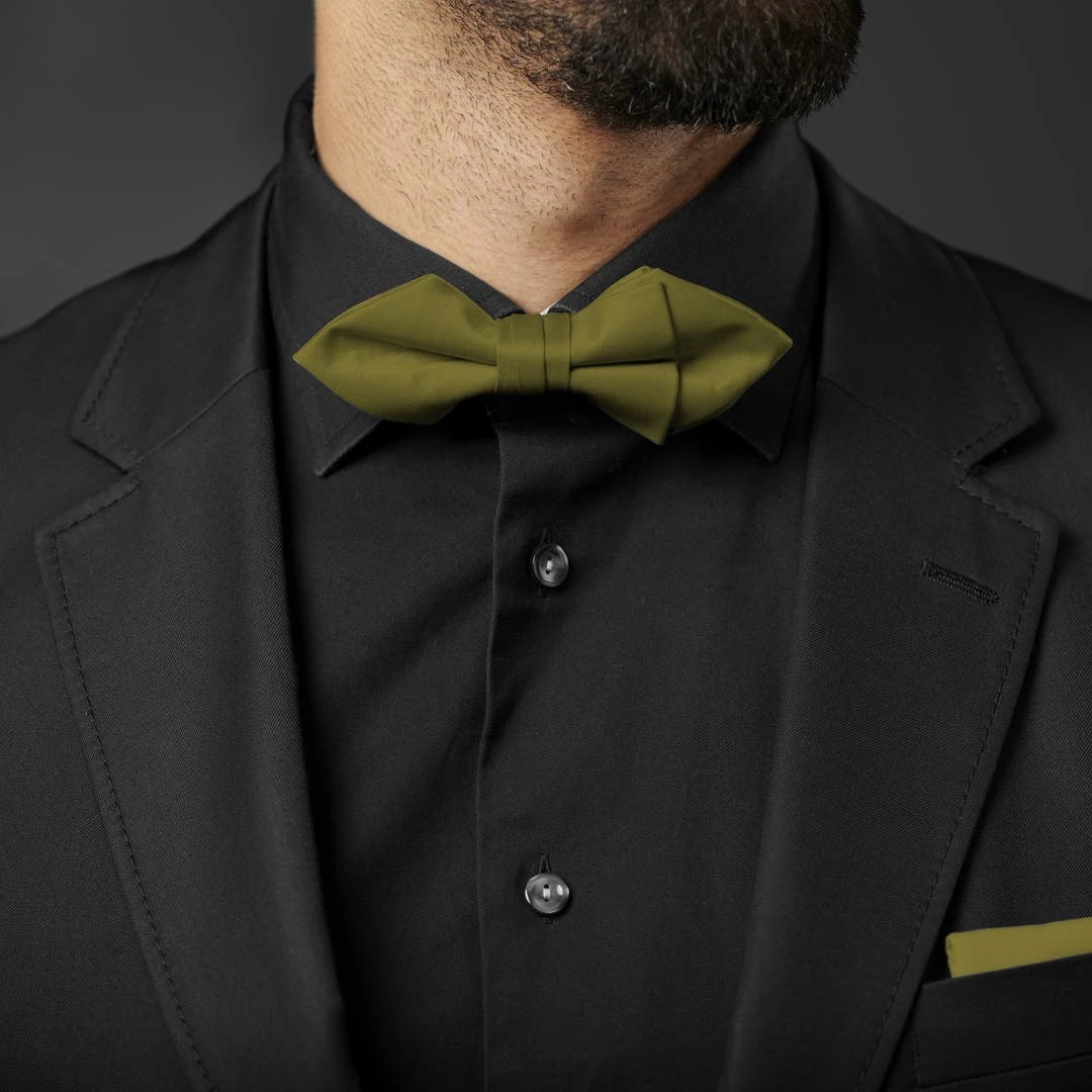 Trendhim Noeud Papillon Classique En Pointes Vert Olive 5 Trendhim Noeud Papillon Classique En Pointes Vert Olive – Image 3
