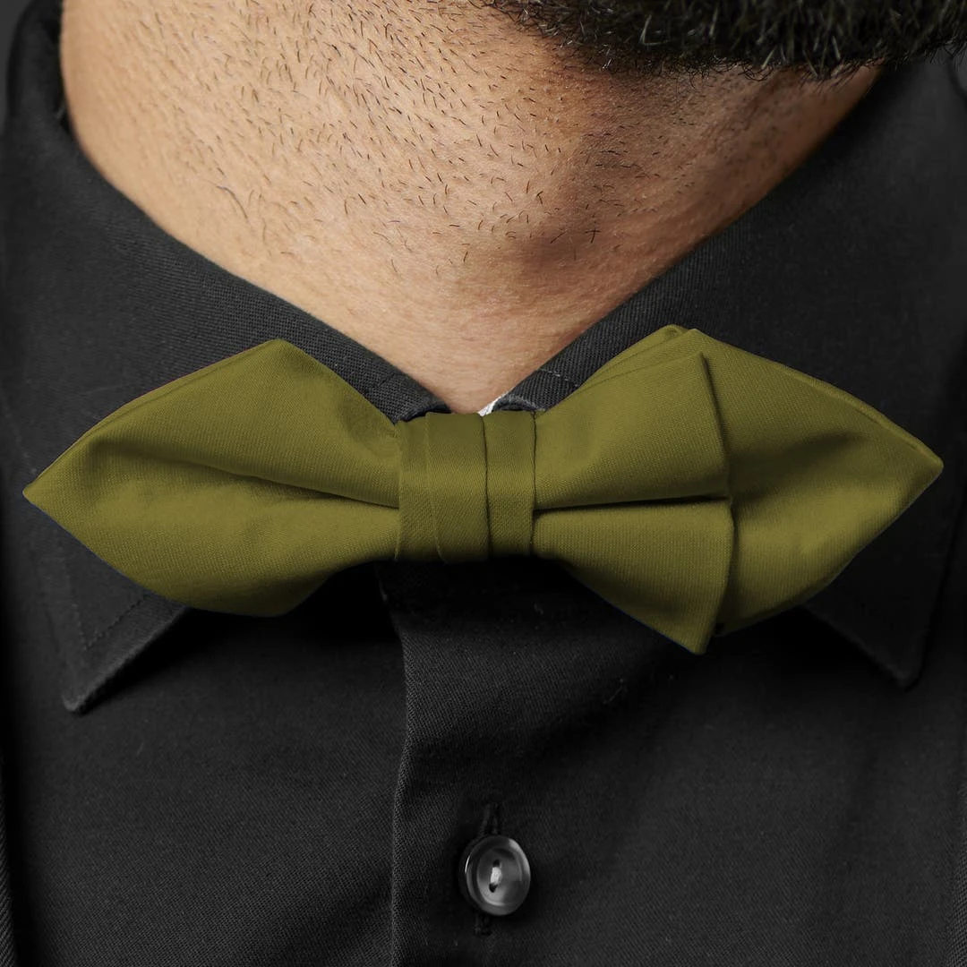 Trendhim Noeud Papillon Classique En Pointes Vert Olive 7 Trendhim Noeud Papillon Classique En Pointes Vert Olive – Image 5
