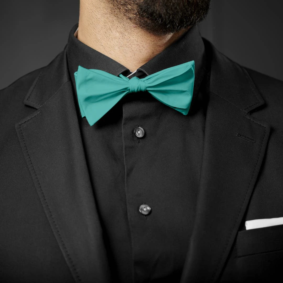 Trendhim Noeud Papillon Classique à Nouer Turquoise 5 Trendhim Noeud Papillon Classique à Nouer Turquoise – Image 3