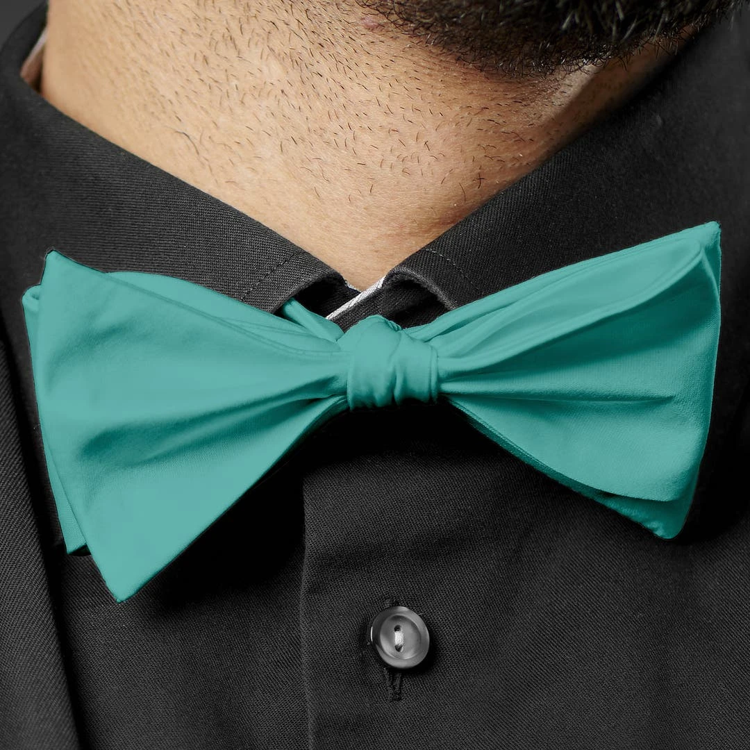Trendhim Noeud Papillon Classique à Nouer Turquoise 7 Trendhim Noeud Papillon Classique à Nouer Turquoise – Image 5