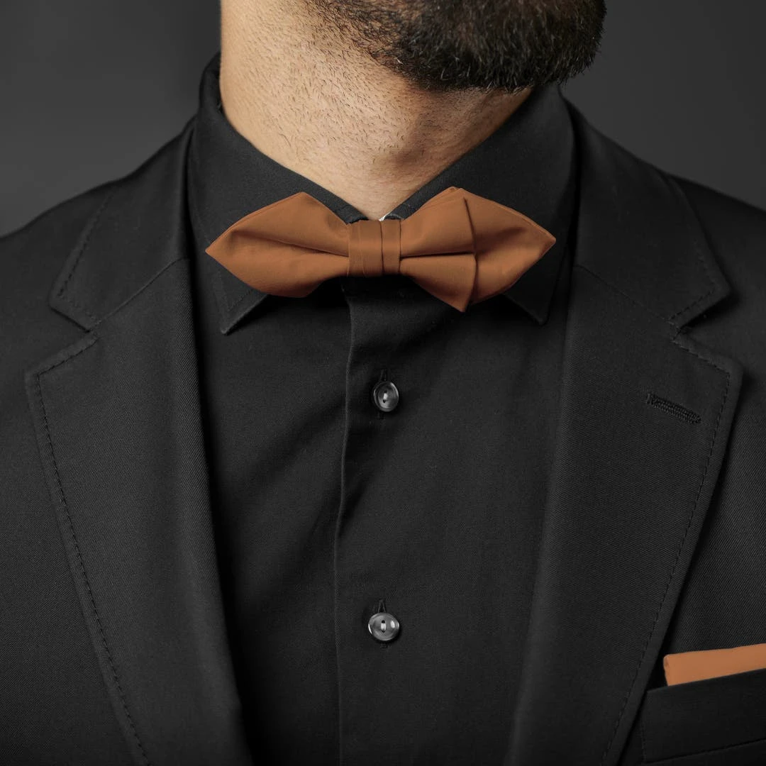 Trendhim Noeud Papillon Classique En Pointes Marron Clair 5 Trendhim Noeud Papillon Classique En Pointes Marron Clair – Image 3