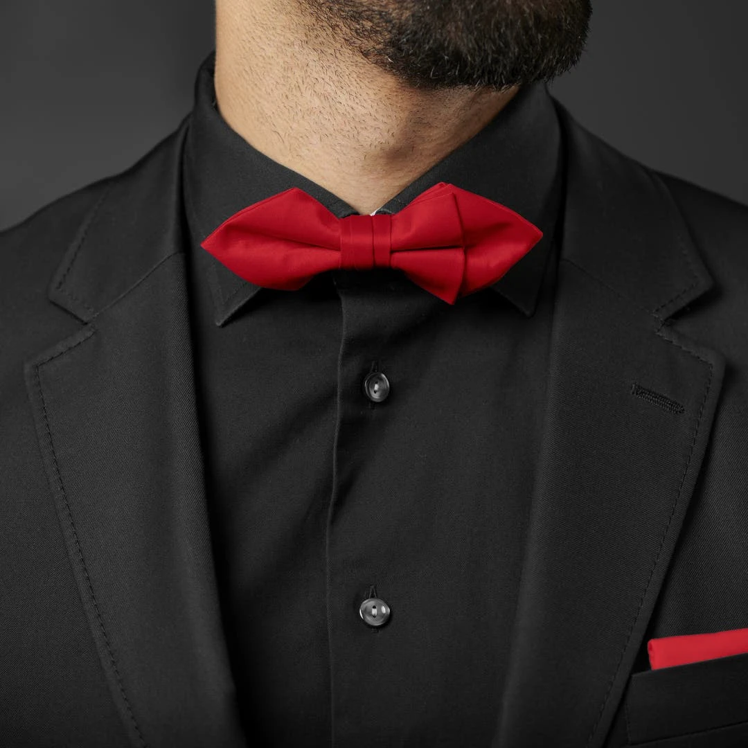 Trendhim Noeud Papillon Classique Rouge à Pointes 5 Trendhim Noeud Papillon Classique Rouge à Pointes – Image 3