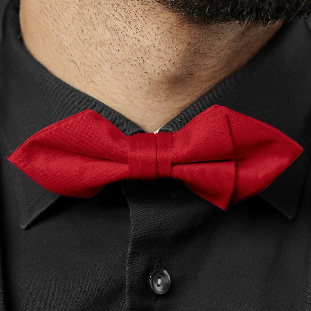 Trendhim Noeud Papillon Classique Rouge à Pointes 7 Trendhim Noeud Papillon Classique Rouge à Pointes – Image 5