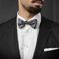 Trendhim Noeud Papillon à Nouer Classique Gris Anthracite -Trendhim en ligne rel megashoot bow ties 12849 2