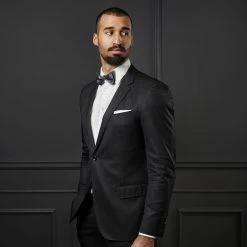 Trendhim Noeud Papillon à Nouer Classique Gris Anthracite -Trendhim en ligne rel megashoot bow ties 12849 3