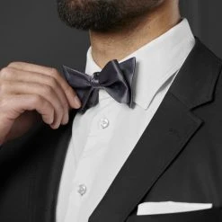 Trendhim Noeud Papillon à Nouer Classique Gris Anthracite -Trendhim en ligne rel megashoot bow ties 12849 4