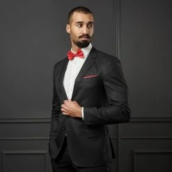 Trendhim Noeud Papillon à Nouer Uni Rouge Brillant -Trendhim en ligne rel megashoot bow ties 12874 2 1 2
