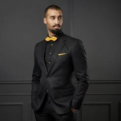 Trendhim Nœud Papillon Pointu Prénoué Jaune Ocre -Trendhim en ligne rel megashoot bow ties 16704 1