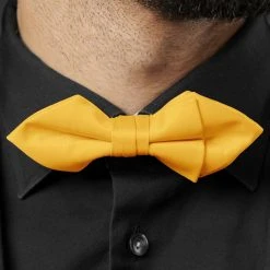 Trendhim Nœud Papillon Pointu Prénoué Jaune Ocre -Trendhim en ligne rel megashoot bow ties 16704 2 bm