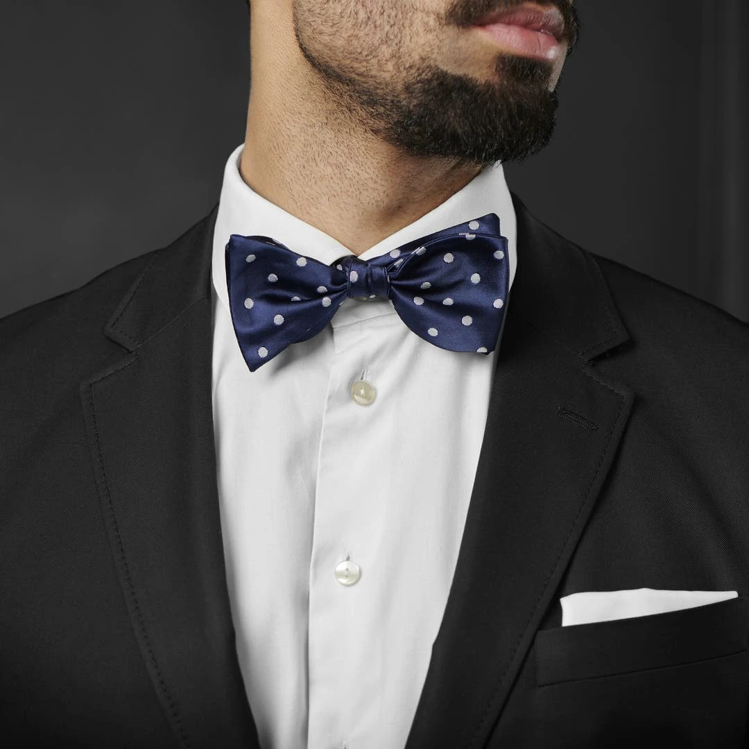 Tailor Toki Noeud Papillon Soie A Pois Blancs 5 Tailor Toki Noeud Papillon Soie A Pois Blancs – Image 3