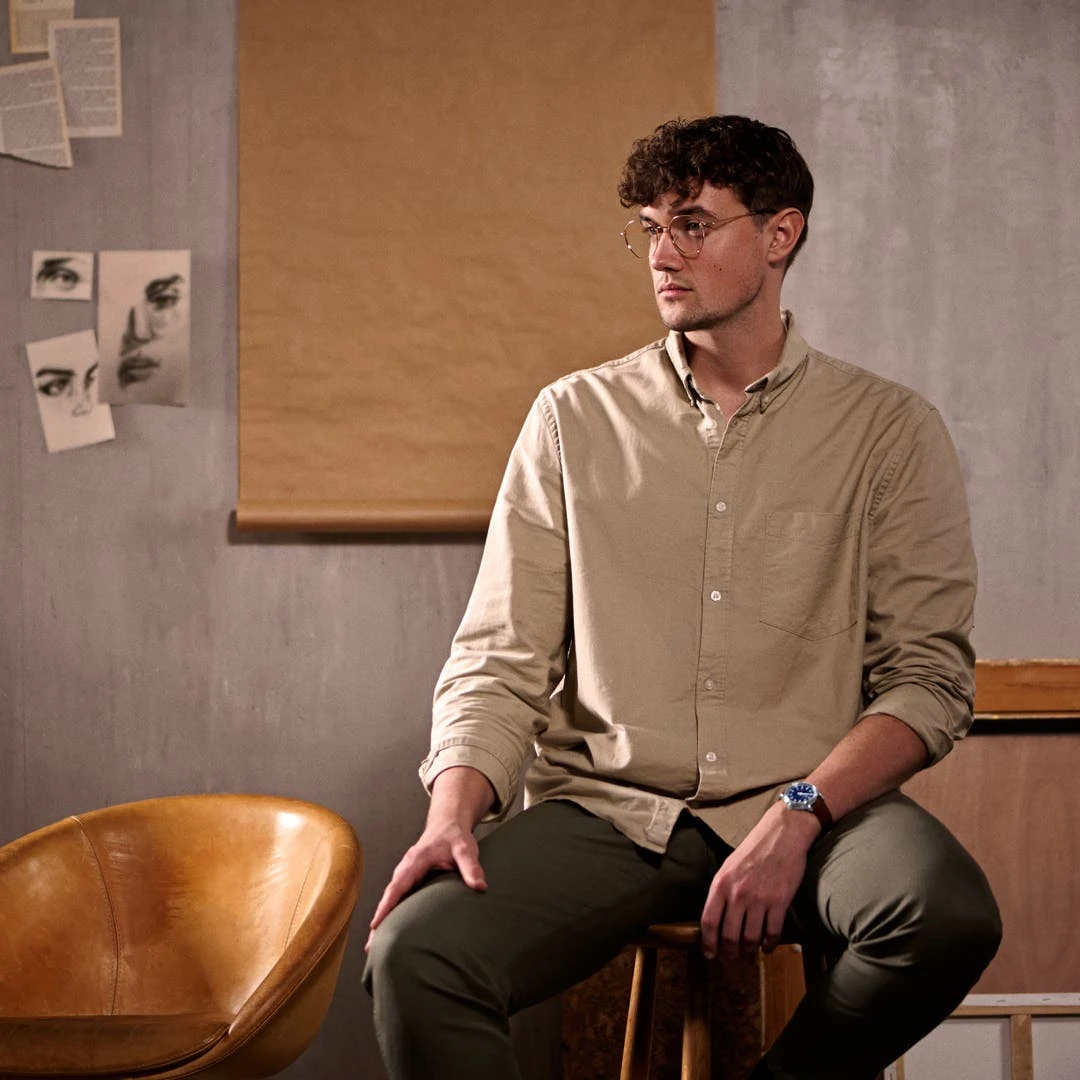 Fawler Paz | Montre Habillée Bleue à Une Seule Aiguille En Acier Inoxydable 7 Fawler Paz | Montre Habillée Bleue à Une Seule Aiguille En Acier Inoxydable – Image 5