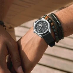 Arkai Mond | Montre Meteorite En Acier Inoxydable Argenté Et Gris 13 Arkai Mond | Montre Meteorite En Acier Inoxydable Argenté Et Gris -Trendhim en ligne rel rst mond watch 26300 grey nathangw 1x1 b