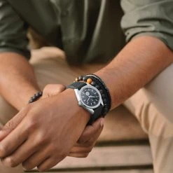 Arkai Mond | Montre Meteorite En Acier Inoxydable Argenté Et Gris 11 Arkai Mond | Montre Meteorite En Acier Inoxydable Argenté Et Gris -Trendhim en ligne rel rst mond watch 26300 grey nathangw 1x1 c