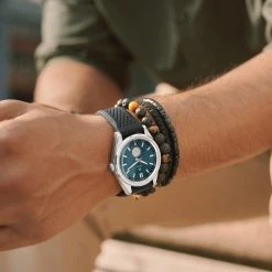 Arkai Mond | Montre Meteorite En Acier Inoxydable Argenté Et Bleu 11 Arkai Mond | Montre Meteorite En Acier Inoxydable Argenté Et Bleu -Trendhim en ligne rel rst mond watch xxxx blue nathangw xxxx c