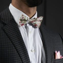 Bohemian Revolt Noeud Papillon Floral Crème -Trendhim en ligne rst megashoot bow ties 12997 2