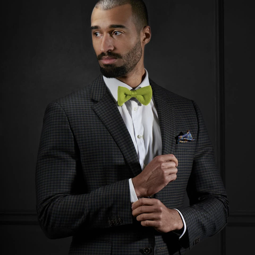 Tailor Toki Noeud Papillon Tricoté Vert Olive 6 Tailor Toki Noeud Papillon Tricoté Vert Olive – Image 4