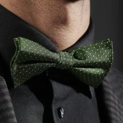 Trendhim Noeud Papillon En Soie Verte à Pois Blancs 11 Trendhim Noeud Papillon En Soie Verte à Pois Blancs -Trendhim en ligne rst megashoot bow ties 15539 2 bm