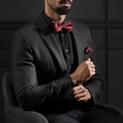 Trendhim Noeud Papillon En Soie Rouge à Pois Blancs -Trendhim en ligne rst megashoot bow ties 16261 1