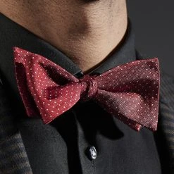 Trendhim Noeud Papillon En Soie Rouge à Pois Blancs -Trendhim en ligne rst megashoot bow ties 16261 2 bm