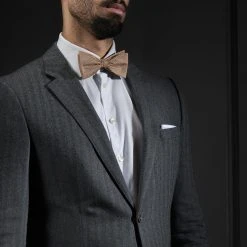 Trendhim Noeud Papillon En Soie Beige à Pois Blancs -Trendhim en ligne rst megashoot bow ties 16266 1