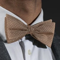 Trendhim Noeud Papillon En Soie Beige à Pois Blancs -Trendhim en ligne rst megashoot bow ties 16266 2 bm