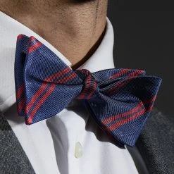 Trendhim Nœud Papillon En Soie Bleu Marine à Rayures Rouges 11 Trendhim Nœud Papillon En Soie Bleu Marine à Rayures Rouges -Trendhim en ligne rst megashoot bow ties 16302 2 bm