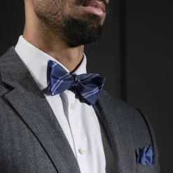 Trendhim Noeud Papillon En Soie Bleu Marine à Rayures Pastel -Trendhim en ligne rst megashoot bow ties 16312 2